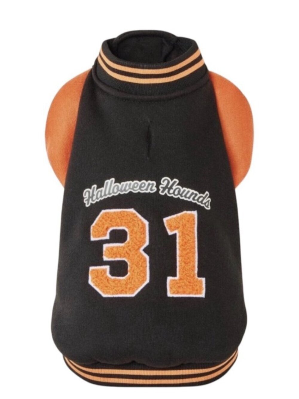 Boots & Barkley Dog Costume L Halloween 31 Letterman Jacket Black